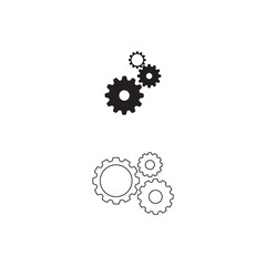 Gear Logo Template vector icon illustration design