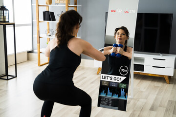 Fitness Exercise At Home Using Smart Mirror
