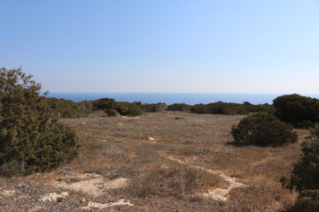Cape Greco national Park Cyprus view of the Mediterranean sea