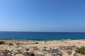Fototapeta na wymiar the national Park of Cape Greco, Cyprus panoramic sea views
