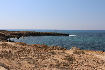 Fototapeta na wymiar the national Park of Cape Greco, Cyprus panoramic sea views