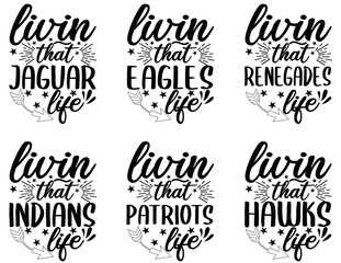 Sports Quotes Bundle SVG Cut Files for Cutting Machines like Cricut and Silhouette