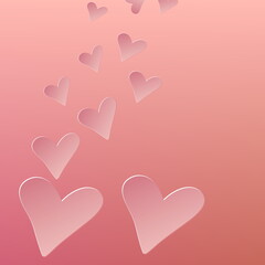 valentine hearts background,romantic card for valentine day.