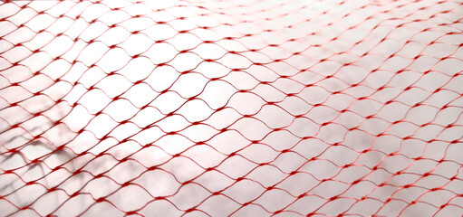 Red mesh in white background