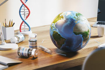 Planet Earth model and covid 19 vaccine