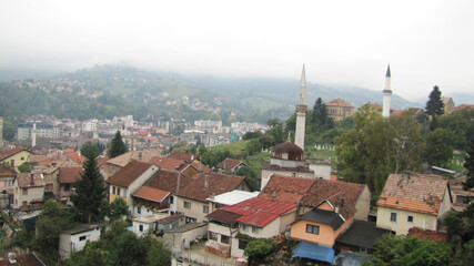 Fototapeta na wymiar BIH Bosnia i Hercegowina miasto Travnik forteca