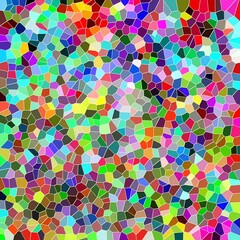 Wax geometries, pastel design, seamless pattern with colorful squares