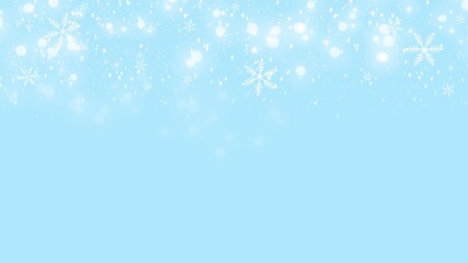 Abstract Backgrounds snowflakes on blue backgrounds in Christmas Holiday , illustration wallpaper