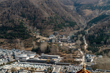 Obraz premium Scenery of Mount Wutai in Shanxi, China