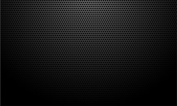 Black carbon fiber texture creative background. Dark background with place for text. Abstract vector illustration