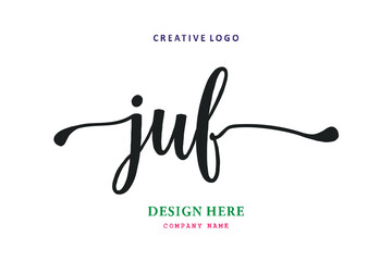 JUF lettering logo is simple, easy to understand and authoritative