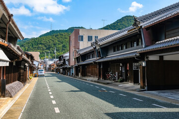 Obraz premium 岐阜県 美濃市 うだつの上がる町並み