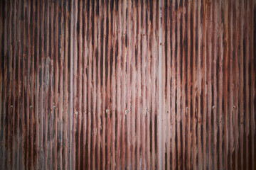 錆びたトタンの壁