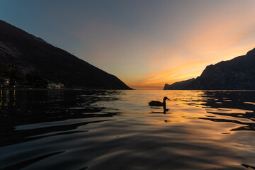 sunset Lago di Garda
