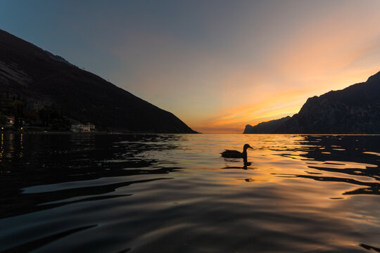 sunset Lago di Garda