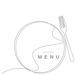 Menu restaurant background. Vector illustration