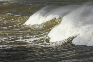 Big Waves, Cantabrian Sea, Islares, Castro Urdiales Municipality, Cantabria, Spain, Europe