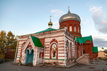 Fototapeta na wymiar The Church Of Alexander Nevsky. Lobanovo