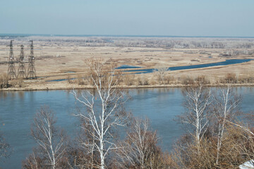 river view, landscape, aerial view