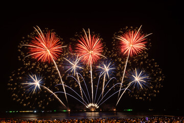 Pattaya Fireworks Festival 2020, Thailand.