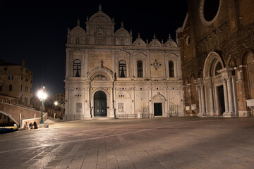 Fototapeta na wymiar Scuola Grande di San Marco, City of Venice, Italy, Europe