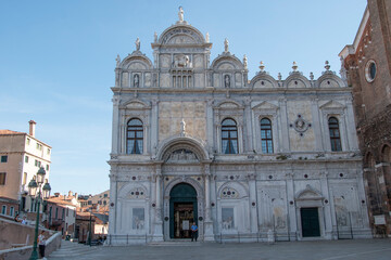 Fototapeta na wymiar Scuola Grande di San Marco, City of Venice, Italy, Europe