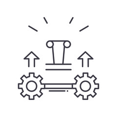 Generate product icon, linear isolated illustration, thin line vector, web design sign, outline concept symbol with editable stroke on white background.