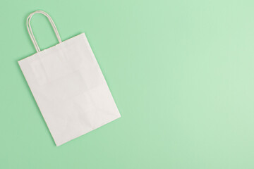 Paper bag on white background 