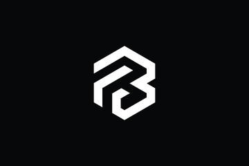 FB logo letter design on luxury background. BF logo monogram initials letter concept. FB icon logo design. BF elegant and Professional letter icon design on black background. B F BF FB