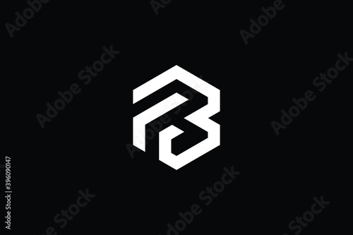 Fb Logo Letter Design On Luxury Background Bf Logo Monogram Initials Letter Concept Fb Icon Logo Design Bf Elegant And Professional Letter Icon Design On Black Background B F Bf Fb Wall