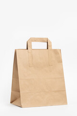 Paper bag on white background 