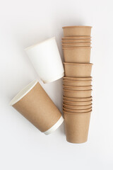 Coffee delivery concept, hot coffee to home or office