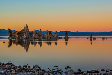 Fototapeta premium The reflections of tuff outliers