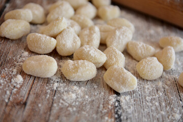 gnocchi di patate e farina tradizionale pasta fresca italiana