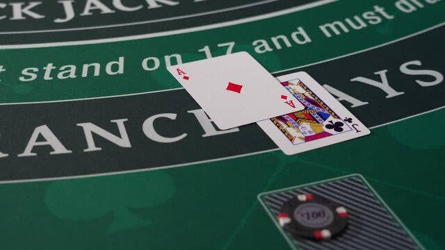 Casino Black Jack table