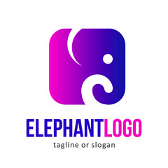 elephant animal logo icon symbol design template