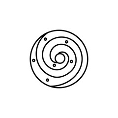 black hole icon element of space icon for mobile concept and web apps. Thin line black hole icon can be used for web and mobile. Premium icon on white background