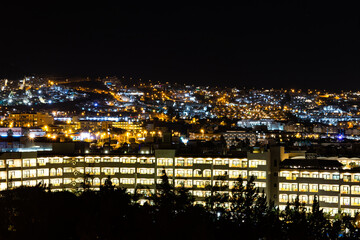 View of Costa Adeje during the night, Tenerife