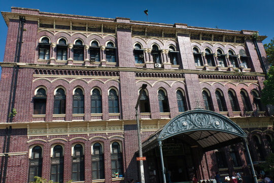 Yangon, Myanmar - January 2, 2012: The General Post Office