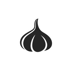 Garlic logo. Isolated garlic on white background