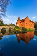 Naklejka na ściany i meble Cervena Lhota castle in Southern Bohemia, Czech Republic