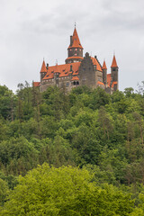 Fototapeta premium Bouzov castle in Northern Moravia, Czech Republic
