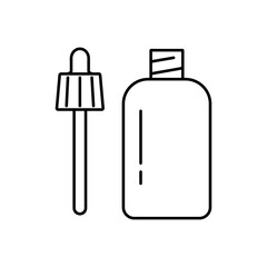 serum skin icon element of make up icon for mobile concept and web apps. Thin line serum skin icon can be used for web and mobile. Premium icon on white background