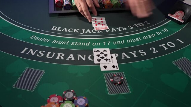 Casino Black Jack table