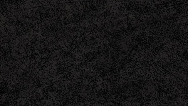 Black grunge texture with paint spatter, lines and and scratches. Stop motion animation.