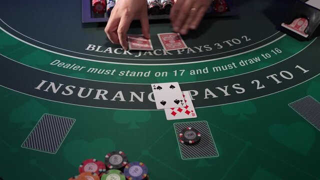 Casino Black Jack table