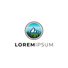 Mountain Landscape logo design