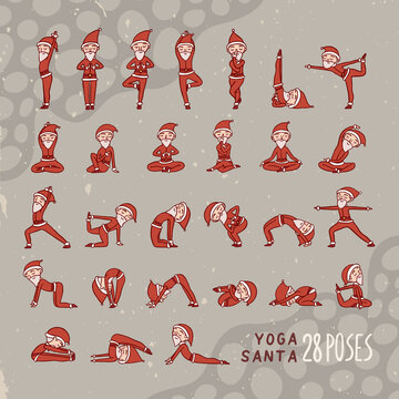 28 Santa Claus Hand Drawn Doodle Collection
