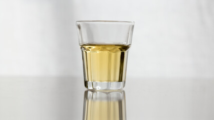 Alcoholic spirits and drinks concept background, with copy space