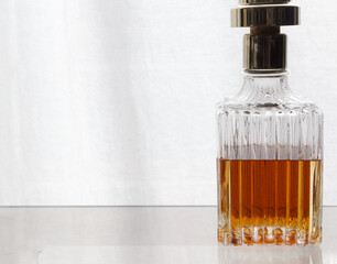 Alcoholic spirits and drinks concept background, with copy space